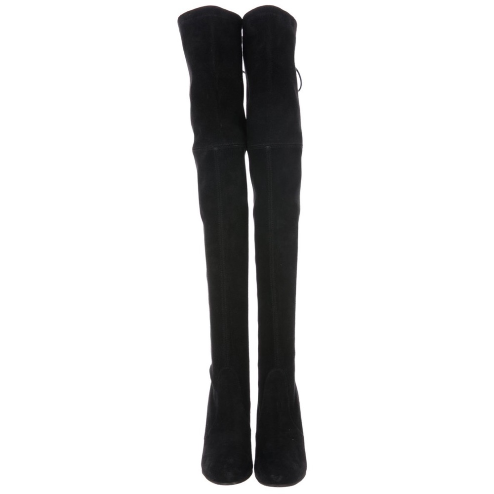 SOLD 🛍 NWT STUART WEITZMAN Black Suede Boots - Picture 3 of 8